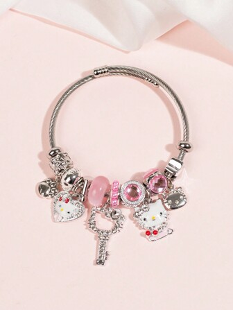 Sanrio Pendant Bracelet,1pc Exquisite Pendants Bracelet,Suitable For Woman Daily Wear