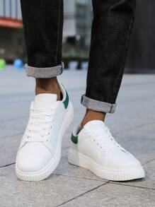 男士运动鞋设计简洁，款式百搭，透气舒适 - 白綠 - 查看 2