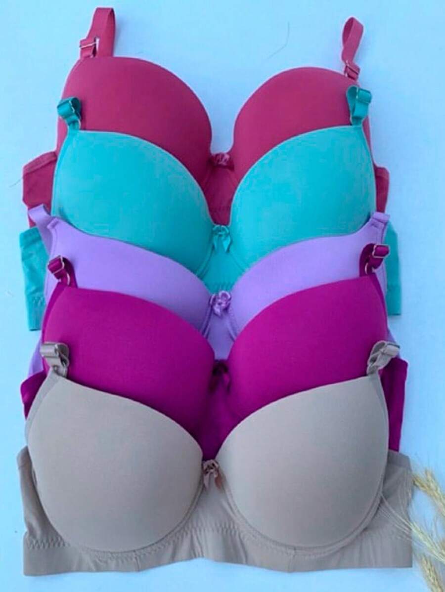 Kit 3 Sutias Plus Size com Alças Reforçadas e Bojo Grande Conforto Basico Dia a Dia Lingerie Moda Intima Plus Size - Multicolorido - Visão 1