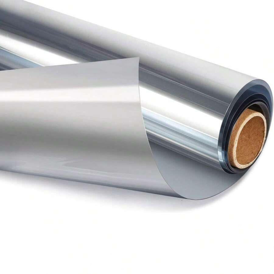 5M One Way Mirror Window Film UV Reflective Privacy Tint Foil Home Glass Sticker - Silver - View 1
