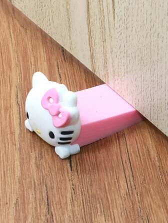 Sanrio 1/3pcs Hello Silicone Kitty Door Stopper Cartoon Character Under Door Mount, Office & Bedroom Use, Quiet & Portable Design, Rubber Door Wedge For Noise Reduction, Ideal Holiday Christmas Gift