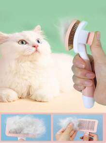 爱狗人士和狗妈妈爱和猫爱人和猫妈妈爱清洁梳 - 多功能猫/狗爱好者礼物和狗/猫妈妈爱宠物刷工具，可深层清洁猫/狗爱好者和猫妈妈爱浮毛，按摩和保护猫/狗爱好者礼物和狗/猫妈妈爱宠物毛发。一键清洁，精致、方便、舒适地去除毛发 - 防缠结猫爱人和猫妈妈爱毛梳，长毛刷用于清洁、美容和顺滑猫/狗爱好者礼物和狗/猫妈妈爱宠物用品 - 彩色 - 查看 3