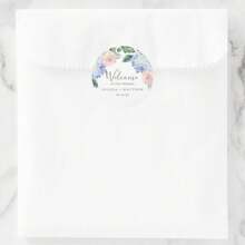 Gepersonaliseerde bloemenhuwelijksnaamstickers - Gepersonaliseerde labels met namen en data, ideaal voor huwelijksgunsten, uitnodigingen en evenementdecoraties, die een uniek en elegant tintje toevoegen aan uw viering
