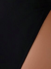 Summer 1pc High Rise Cut Out Swimsuit One-Piece Tummy Control Bathing Suit Halter Circled Swimwear Women Beach Outfit For Vacation