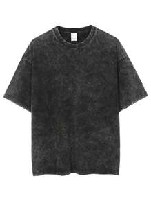 定制T恤，复古水洗圆领短袖，宽松休闲衬衫，个性T恤，情侣装T恤，情人节礼物，生日礼物