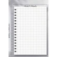 6 cái/bộ Sổ tay cuộn có bìa PP, lưới kẻ ngang bên trong, bìa cứng xoắn ốc, chống thấm nước cho học sinh hoặc văn phòng phẩm sổ tay kinh doanh - Nhiều màu - Xem 4