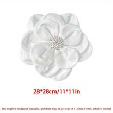 Handmade Beaded Luxurious Large Flower Brooch, Elegant Fashionable French Hair Clip Accessories Valentines Dress Accessories Pin For Clothes Bag Charm School