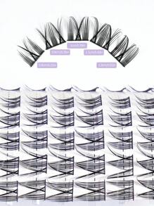 MAGEFY 100pcs CC Curl Manga DIY Extended Tail Cross Fox Eyelashes Cluster,Manga Tip Tail Fairy Hair,Lash Clusters Fox Eye Lash Clusters Cat Eyelashes Natural Eyelash Extension Volume Individual Individual Eyelash Extensions Faux Mink Lashes,Cosplay DIY Natural Clusters Eyelash, False Individual Eyelashes, Soft Eyelashes Bunches, Manga Lashes Thick For Makeup,Suitable For Daily Use, Carnival Parties, Music Festivals, Weddings,Gift - C - 查看 4