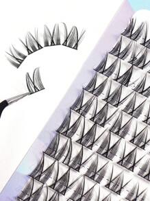 MAGEFY 100pcs CC Curl Manga DIY Extended Tail Cross Fox Eyelashes Cluster,Manga Tip Tail Fairy Hair,Lash Clusters Fox Eye Lash Clusters Cat Eyelashes Natural Eyelash Extension Volume Individual Individual Eyelash Extensions Faux Mink Lashes,Cosplay DIY Natural Clusters Eyelash, False Individual Eyelashes, Soft Eyelashes Bunches, Manga Lashes Thick For Makeup,Suitable For Daily Use, Carnival Parties, Music Festivals, Weddings,Gift - C - 查看 6