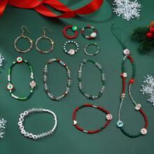 1 BỘ Quà tặng Tiệc Giáng sinh Halloween Lễ Tạ ơn Năm mới Mặt dây chuyền hình đầu lâu dơi, Bộ trang sức hạt móc khóa tự làm & Hạt chữ & Hạt CCB Bộ hạt đất sét polymer Bộ dụng cụ làm hoa tai Vòng tay Vòng cổ Trang sức Bộ làm quà tặng sinh nhật - Nhiều màu - Xem 11