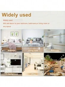 蓝色马赛克瓷砖贴纸套装或瓷砖贴纸套装自粘可拆卸可切割用于家居装饰PVC水晶膜瓷砖贴纸用于美化橱柜、餐桌、客厅、卧室、浴室、电视背景墙 - 彩色 - 查看 12