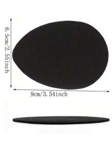 1 Cặp/3 Cặp/5 Cặp Miếng Dán Bảo Vệ Đế Giày Chống Trượt Tự Dính, Miếng Dán Đế Giày Cao Gót Chống Mòn Bằng Cao Su Dày, Ngăn Đế Giày Bị Mài Mòn Và Tiếng Ồn - màu đen - Xem 2