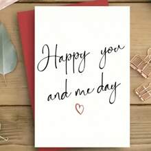 周年纪念爱情贺卡，适合丈夫、妻子、男朋友、女朋友、伴侣 - 浪漫纸质周年纪念卡“你和我快乐的日子” - 适合任何收件人 - 表达感激和爱 - 彩色 - 查看 8