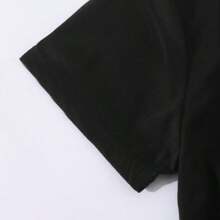 Unisex Black T-Shirt Printed Vintage 1972 Dec 70 - 黑色 - 查看 4