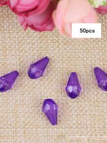 50pcs/Pack 13mm*8mm Acrylic Faux Crystal Waterdrop Shaped Beads For DIY Curtain, Garland, Jewelry Making, Bracelet Craft, Assorted Colors - 50 Water Drop Beads - View 21