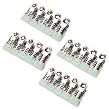 2,16 Zoll schwere Metall-Wäscheklammern 10/20/30 Packungen, Wäscheklammern für Fototrocknen, Wäscheleine, Wäsche, Socken, Beutel-Clips für Lebensmittel, Küche, Edelstahl mit Gummi, 6 Farben, Marke: Cowdro