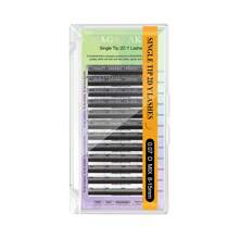 12Lines NAGARAKU 2DW False Eyelash Extension, Natural, Soft, Lightweight, High-Quality, Hand Woven, Y-Shaped And 2D, Makeup Net Lash Clusters, Eyelash Clusters, Individual Eyelashes, Lashes, Fake Lashes - C - View 5