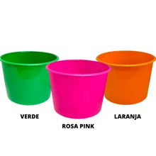 Kit 50 Popcorn Bucket Party Favors Decorative - Hot Pink - View 5