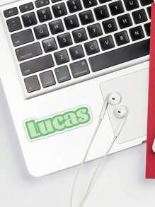 10 件定制花朵姓名贴纸，个性化彩色姓名贴纸，防水 PVC 材质印刷贴纸，定制个性化姓名贴纸，制作彩色姓名礼品贴纸，适用于笔记本电脑、水瓶、汽车头盔、儿童产品、返校防水姓名贴纸、礼品袋、派对礼物姓名贴纸，3 种款式和 3 种尺寸可供选择 - 彩色 - 查看 5