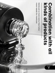 YOKEFELLOW 16ML Builder Nail Gel Polish 6 In 1, Large Capacity Clear Builder Gel For Nails Strengthen, And For Thickening Overlay, Building Apex, Extending Length, Shaping Nail, To Attach Gems / Jewels / As A Base Gel And Blooming Gel