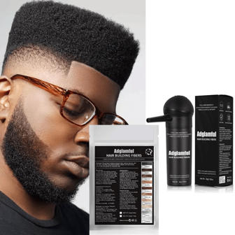 男女通用增发纤维组合包，瞬间增发，适合约会、聚会和活动，1 套（30 克）+ 1 补充包（25 克）