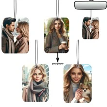 Odorizant auto personalizat, foi de parfum din hârtie personalizate față-verso, potrivite pentru garderobă, baie și decorațiuni, fotografii preferate personalizabile, formă regulată, cadou de Crăciun, cadou de sărbători, ornamental la modă, de înaltă calitate, elegant, personalizat rafinat, cadouri ideale unice pentru ea, iubit, prietenă, tată, familie, mamă, prieteni, animale de companie, fiu, elevi, fiică, muncitori, școală, casă, birou, seară de gală, calendar festiv.