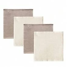 4pcs Set Mixed Color Solid Waffle Texture Dish Cloths/Cleaning Rags/Kitchen Towels, Fluffy Soft Absorbent Cleaning Cloths, Suitable For Washing Dishes, Household Cleaning, Housewarming Gifts