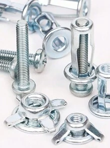 20/48/90 pièces Ensemble écrou à pétales premium - en acier au carbone , résistant à la rouille, facile à installer avec des pinces pour une décoration d'intérieur sécurisée et des projets de construction sur cloisons sèches et murs creux