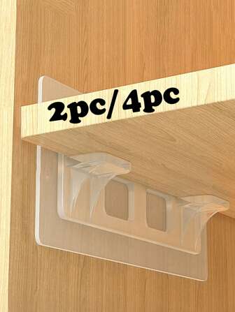 2 件/4 件大型三角形壁挂架，无需钻孔