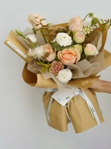 10 arkuszy papieru do pakowania w kwiaty w stylu vintage, papier do pakowania prezentów w bukiety, na Walentynki, prezenty na przyjęcia świąteczne