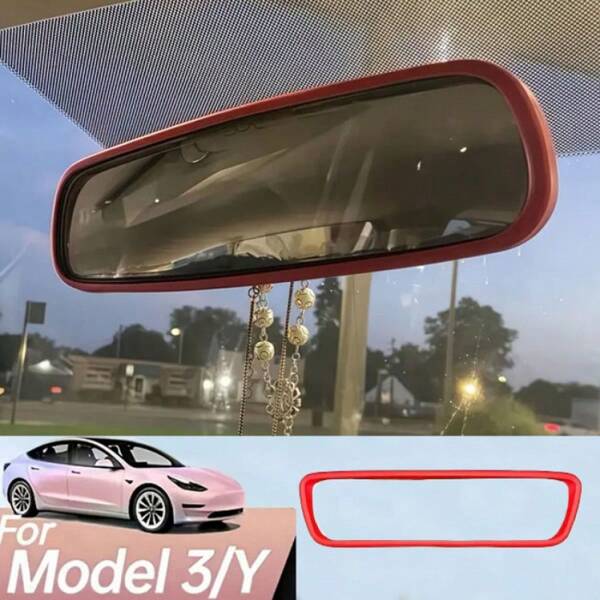 1 pieza Película protectora de silicona para el espejo retrovisor del automóvil - Agrega una hermosa escenografía al interior de tu auto