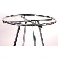 Chrome 36" Round Clothing Rack Height 48 - 72" H Leveler Glides Garment,Spring,Minimalist,Summer Tops