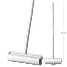 9.45英寸/7.48英寸长杆手柄滚筒粘毛器对角撕式设计粘毛器宠物毛发去除滚筒沙发地毯除尘滚筒粘毛可撕纸刷清洁滚筒 - 彩色 - 查看 11