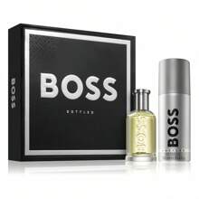 Hugo Boss مجموعة هدايا بوس للرجال (ماء كولونيا 50 مل + رذاذ مزيل العرق 150 مل) - لا أحد - مشاهدة 1