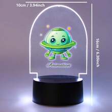 1pc Custom Cartoon Cape Boy 3D Led Night Light, Custom Super Hero, Custom Car, Custom Giant Wheel 3D Led Night Lamp, Color Changing Bedroom Manga Anime Figure Night Lights Gift,Christmas Gift Supplies