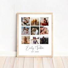 1 件新年礼物情人节礼物您的 Canva 照片打印、周年纪念拼贴画、情侣照片拼贴画、周年纪念打印、家庭礼物、情侣礼物、送给他的礼物、送给她的礼物 - A - 查看 6