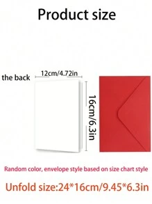 1pc Thank You Greeting Card With Heartfelt Message For Husband, Anniversary, Valentine's Day, Birthday Card (Random Envelope Style & Color Included) Back To School,Back To School,School Supplies
