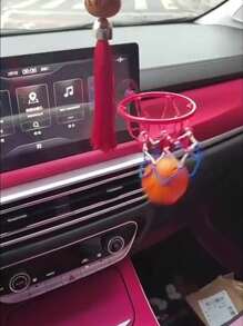 1 pieza Aro de baloncesto mini con 1 pieza Balón de baloncesto mini, adecuado para oficina, interior, coche, relajación, regalos para jugadores, cosas, arcade
