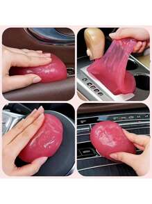 1 件可重复使用的汽车清洁凝胶，适用于细节套件内饰清洁、键盘、通风口、汽车清洁粘液、汽车内饰配件清洁工具 - 均碼 - 查看 7