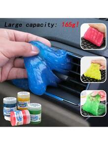 1 件可重复使用的汽车清洁凝胶，适用于细节套件内饰清洁、键盘、通风口、汽车清洁粘液、汽车内饰配件清洁工具 - 均碼 - 查看 1