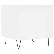 VidaXL Coffee Tables 2 Pcs High Gloss White 50x46x50 Cm Wood Material - 白色 - 查看 8