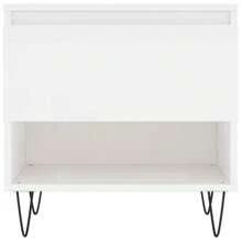 VidaXL Coffee Tables 2 Pcs High Gloss White 50x46x50 Cm Wood Material - 白色 - 查看 5