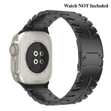 钛金属表带适用于 Apple Watch Ultra2/Ultra 49 毫米 46 毫米 45 毫米 44 毫米，钛金属表带适用于 Watch Ultra/Ultra2 和系列 10 9 8 7 6 5 4 3 2 1，带安全扣配件可穿戴适用于圣诞节、生日、新年礼物、冬季、送给家人、朋友、生日、女朋友、男朋友的礼物