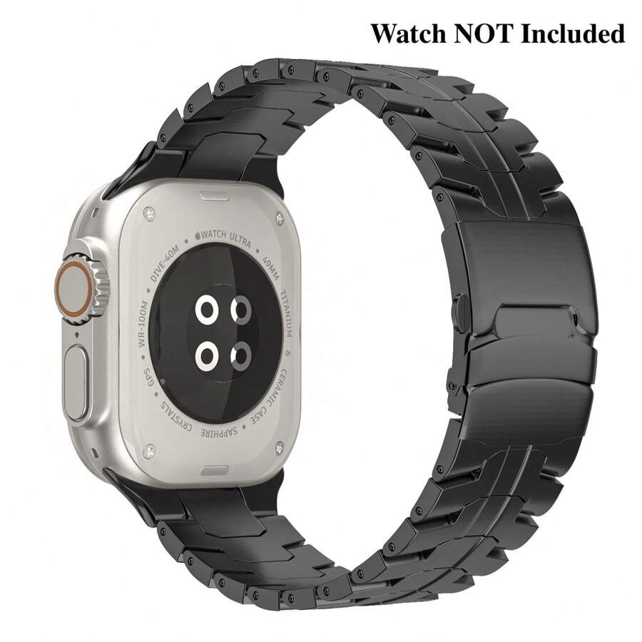 钛金属表带适用于 Apple Watch Ultra2/Ultra 49 毫米 46 毫米 45 毫米 44 毫米，钛金属表带适用于 Watch Ultra/Ultra2 和系列 10 9 8 7 6 5 4 3 2 1，带安全扣配件可穿戴适用于圣诞节、生日、新年礼物、冬季、送给家人、朋友、生日、女朋友、男朋友的礼物