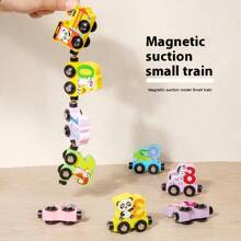 1pc Magnetic Digital Train Toy Set, Cognitive Gifts Educational Intelligence Building Block Toys Suitable For Boys Girls Babies 1-3 Years Old