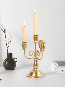 1PC Elegante ijzeren kaarsenhouder voor eettafel - Vintage middelpunt, decoratieve kaarsenstandaard - kaarsenhouder voor bruiloft, dineren, feest, houder voor bruiloft, woondecoratie, vakantiefeestdecoratie, kamerdecoratie, geschenken