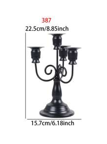 1PC Elegante ijzeren kaarsenhouder voor eettafel - Vintage middelpunt, decoratieve kaarsenstandaard - kaarsenhouder voor bruiloft, dineren, feest, houder voor bruiloft, woondecoratie, vakantiefeestdecoratie, kamerdecoratie, geschenken