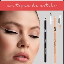 Kit 2 Eye Pencils With Sharpener Black And Nude Matte Effect - 套件 2 種顏色 - 查看 6
