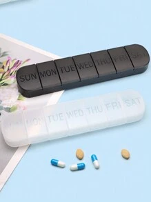 Hộp đựng thuốc di động, vật dụng cần thiết khi đi du lịch, hộp đựng thuốc chống ẩm, có thể tái sử dụng, unisex, ngăn đựng thuốc hàng ngày, có thể chứa vitamin, thuốc và thực phẩm chức năng, cần thiết cho gia đình, du lịch, văn phòng ngoài trời, tựu trường, kỳ nghỉ biển, du lịch hè, đồ dùng học tập. - Nhiều màu - Xem 9