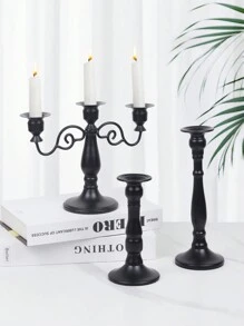 1 件浪漫欧式烛光晚餐婚礼装饰烛台桌中心装饰家居装饰、房间装饰、礼物 - 彩色 - 查看 1